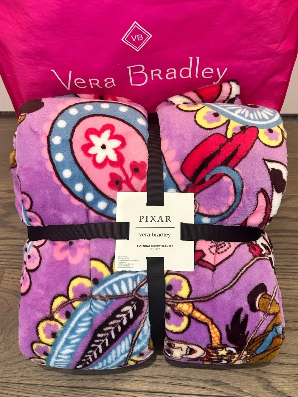 Vera Bradley Disney Pixar Toy Story Limited Edition Essential Throw Blanket NWT